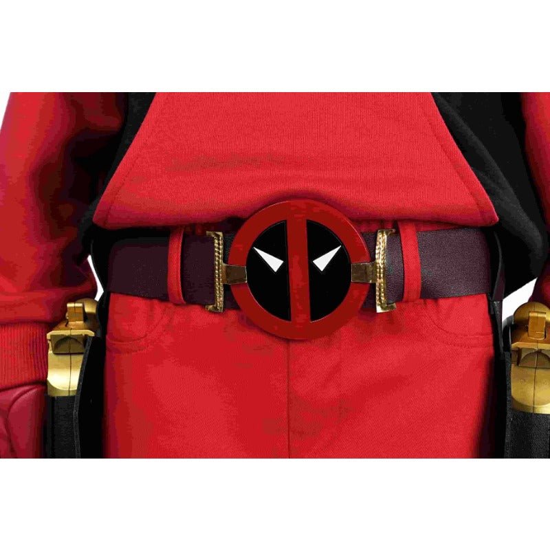 Traje de Cosplay Deadpool 3 Wade Winston Wilson Conjunto Completo con Bolsa Chaqueta con Capucha Ropa - Fantasia Cosera