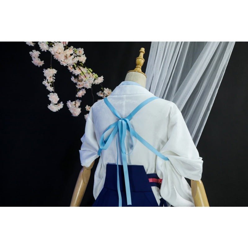 Traje de Cosplay de Kamisato Ayaka Tsubaki de Genshin Impact - Fantasia Cosera