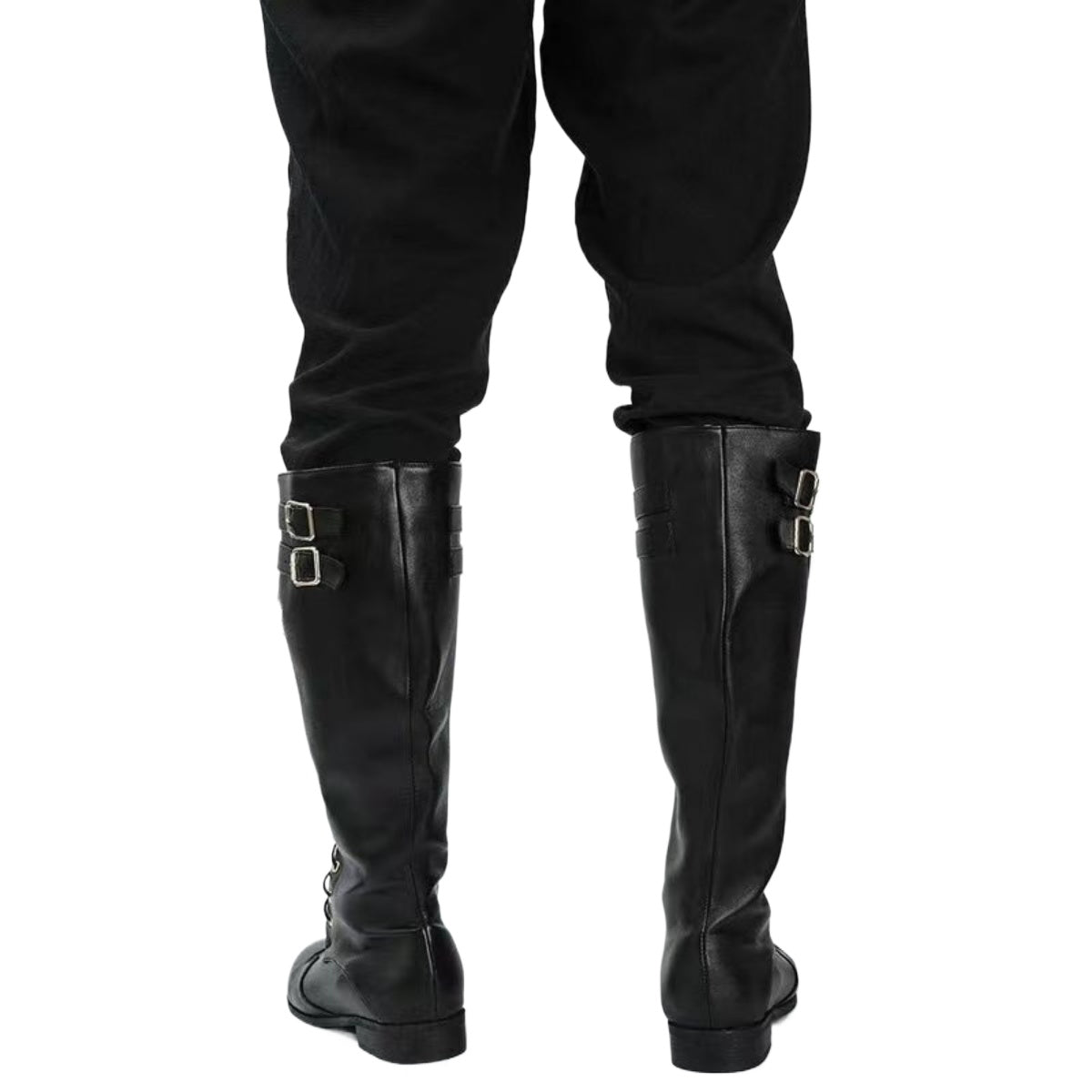 Botas de Cosplay Steampunk Medieval para Hombres y Mujeres, Zapatos Pirata de Cuero PU - Fantasia Cosera