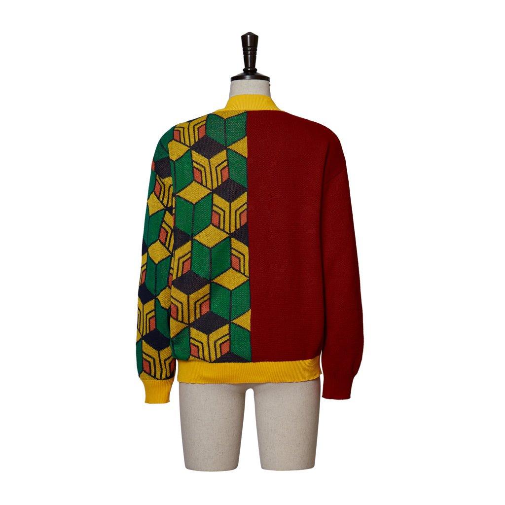 Suéter Cosplay de Tomioka Giyuu | Cardigan Tejido Abrigo para Adultos Traje Giyuu Demon Slayer - Fantasia Cosera