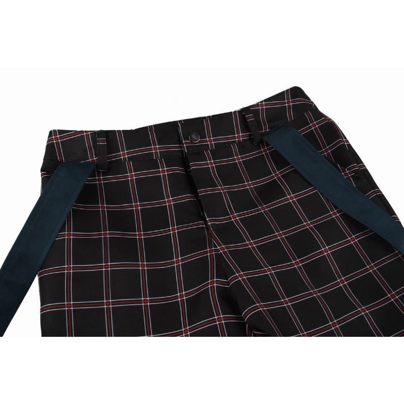 Traje de Cosplay de Ryuji Sakamoto Persona 5 Uniforme Escolar con Peluca para Halloween y Carnaval - Fantasia Cosera