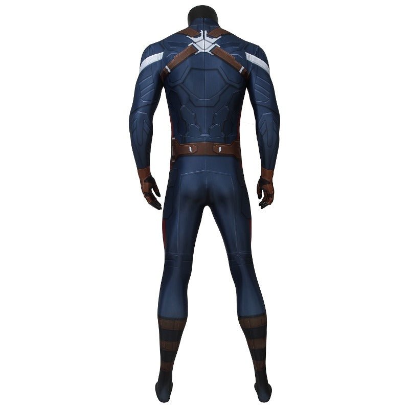Traje de Cosplay Captain America Soldado del Invierno Impresión Digital para Fans y Eventos de Cosplay - Fantasia Cosera