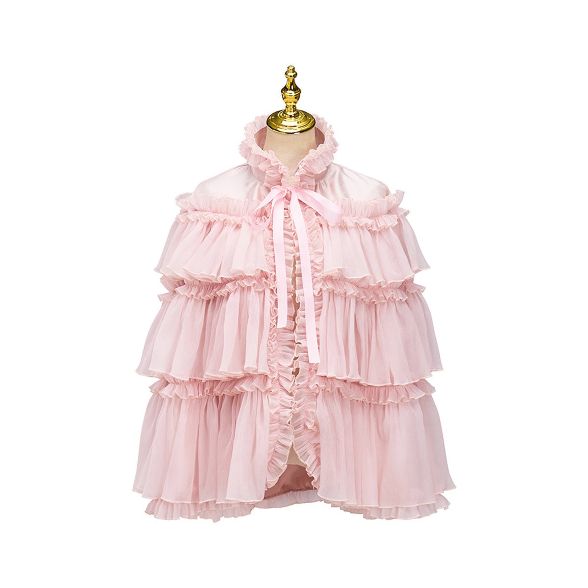 Capa Rosa de Longitud Media para Cosplay - Fantasia Cosera