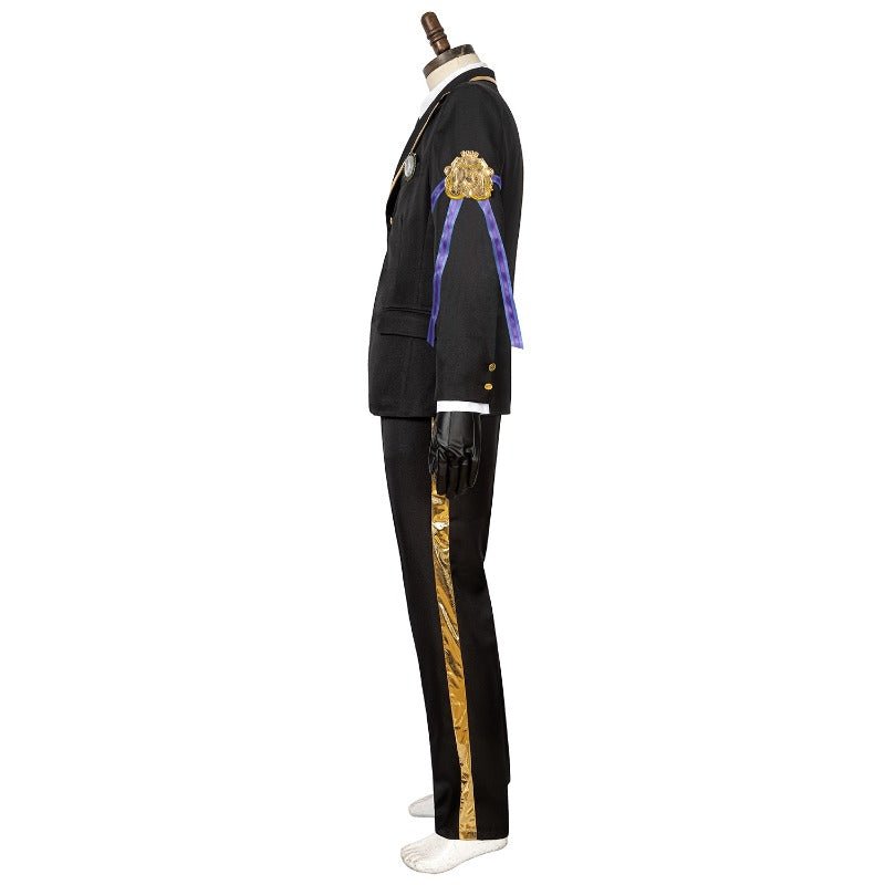 Traje de Cosplay Twisted Wonderland Azul Floyd Jade Conjunto Completo para Halloween - Fantasia Cosera