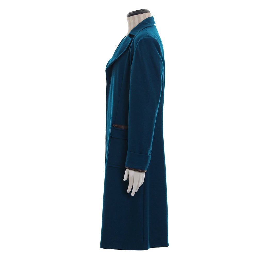 Abrigo Azul de Newt Scamander de Fantastic Beasts – Traje de Cosplay del Mundo Mágico Vintage - Fantasia Cosera