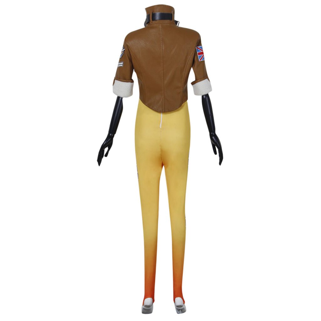 Traje de Cosplay de Tracer | Uniforme de Batalla para Gamers y Fans - Fantasia Cosera