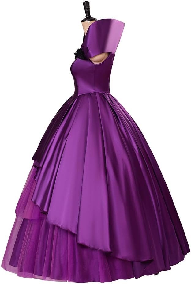 Disfraz de Mujer Barbuda de Circo Tutú Musical Vestido Púrpura para Cosplay Teatral - Fantasia Cosera