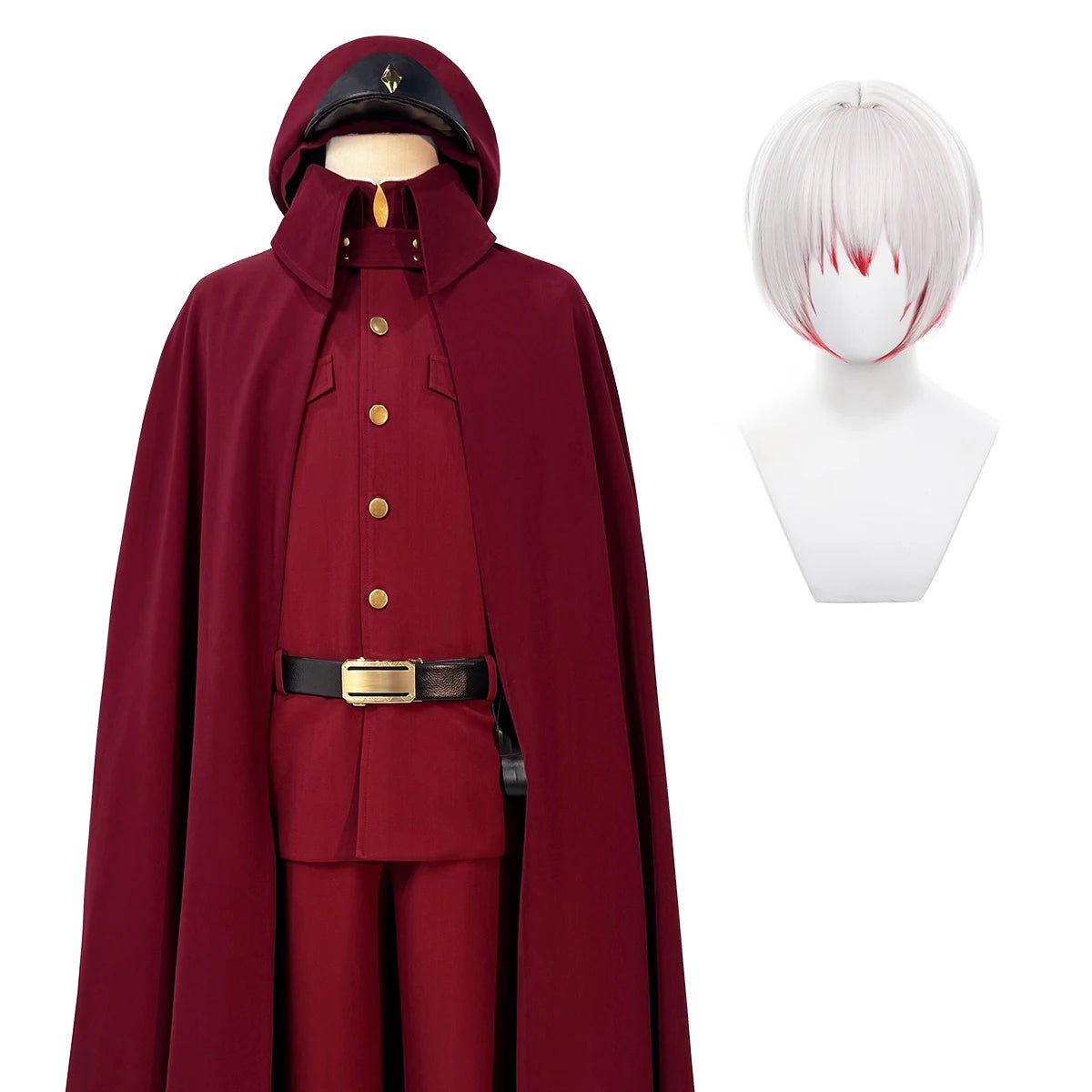 Disfraz de Cosplay de Bungo Stray Dogs Suehiro Tetchou Okura Teruko Jouno Saigiku Peluca Capa Sobredimensionada Chaqueta Forrada Pantalones Halloween - Fantasia Cosera