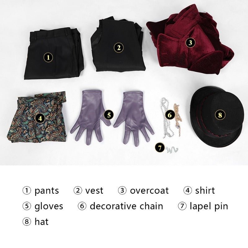 Traje de Cosplay de Willy Wonka para Adultos - Fantasía de la Fábrica de Chocolate - Fantasia Cosera