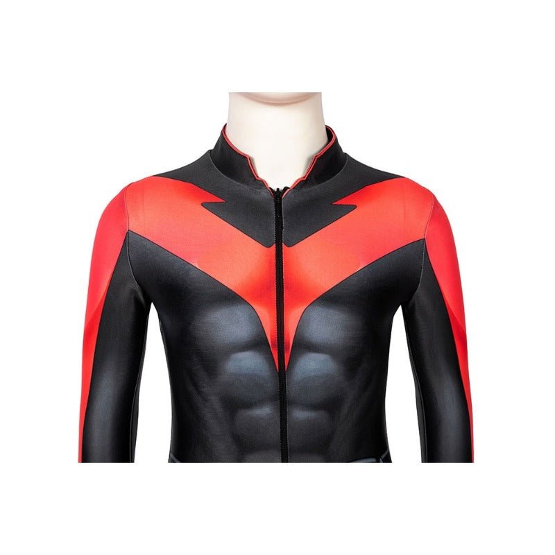 Traje de Cosplay Campeón Negro 3D para Niños - Fantasia Cosera