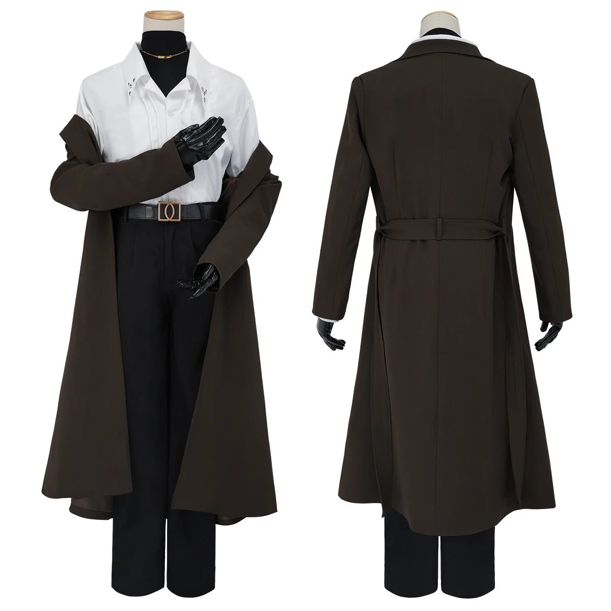 Disfraz Cosplay Nakahara Chuuya Bungo Anime Peluca 10º Aniversario Abrigo Forrado Pantalón Camisa Sombrero Guantes - Fantasia Cosera