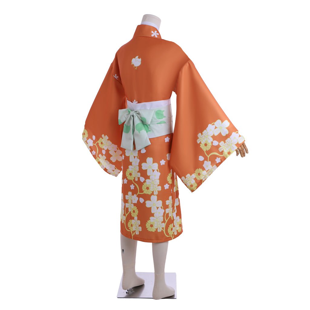 Traje de Cosplay de Hiyoko Saionji - Kimono Japonés para Mujer de Danganronpa - Fantasia Cosera