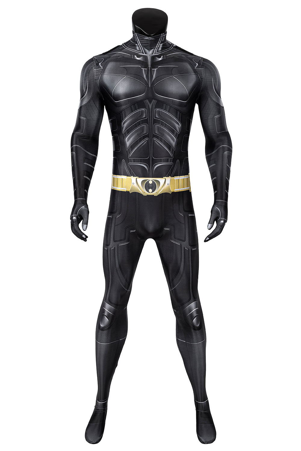 Traje de Superhéroe Murciélago Adulto Negro Oscuro Mono Capa Máscara Disfraz Cosplay - Fantasia Cosera