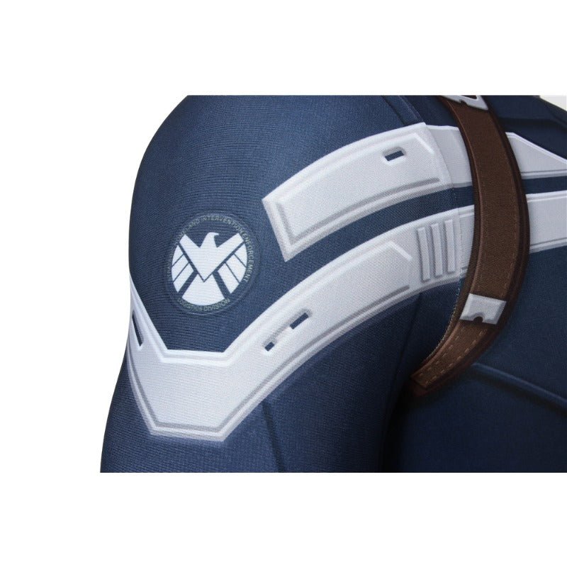 Traje de Cosplay Captain America Soldado del Invierno Impresión Digital para Fans y Eventos de Cosplay - Fantasia Cosera