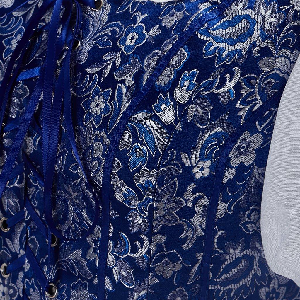 Vestido de Doncella Azul de Belle para Mujer - Disfraz de Princesa Belle - Fantasia Cosera