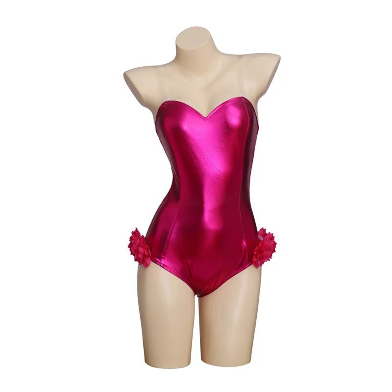 Traje de Cheerleader de Rebel Wilson para Cosplay - Bodysuit Brillante para Mujer - Fantasia Cosera