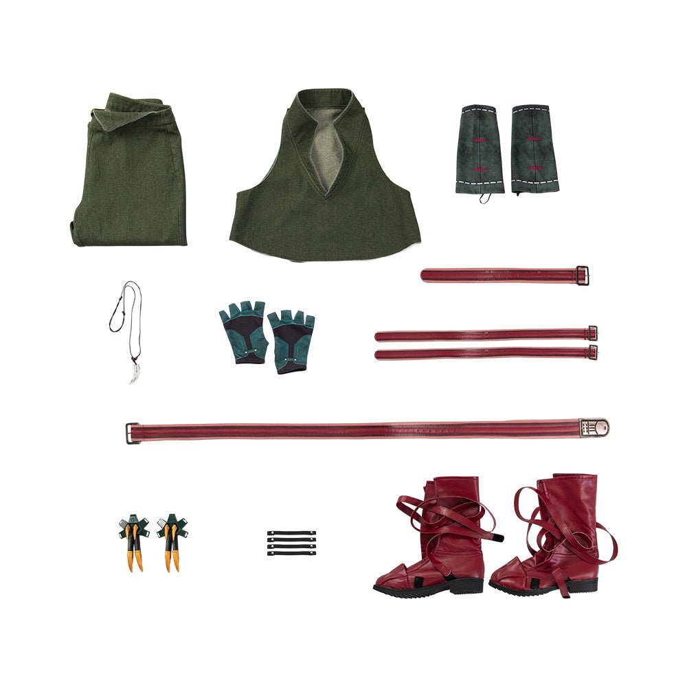 Traje de Cosplay de Tifa Lockhart - Final Fantasy VII: Ever Crisis para Gamers - Fantasia Cosera