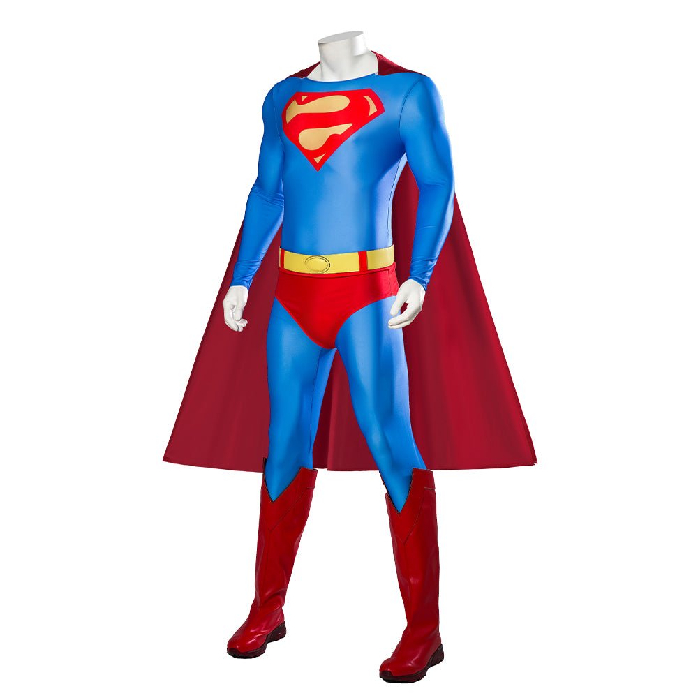 Traje de Cosplay de Superman 1978 Edición Este - Outfit de Clark Kent - Fantasia Cosera