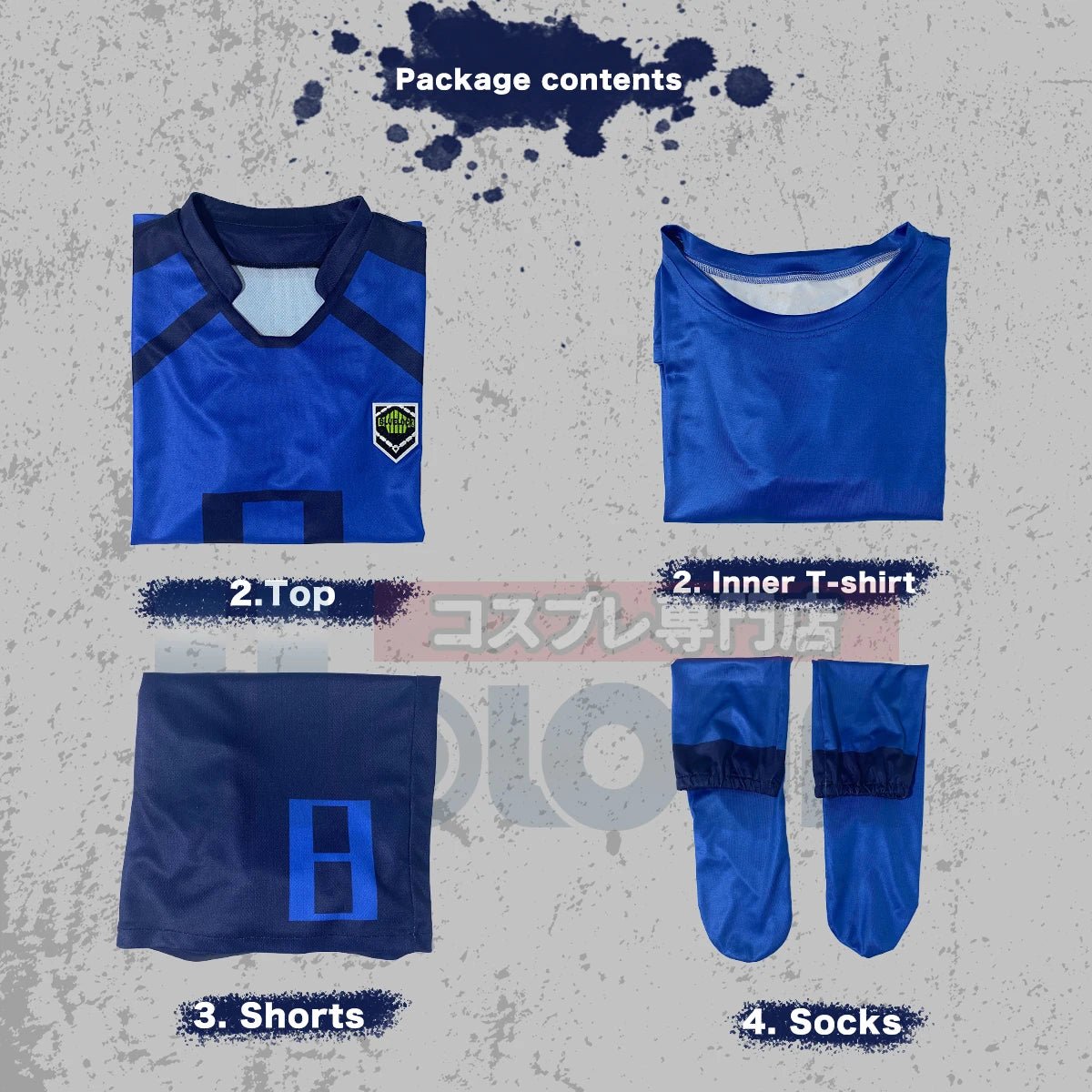 Disfraz y Peluca de Cosplay de Blue Lock: Isagi Bachira, Chigiri Nagi, Rin Sae, Itoshi Kaiser, Reo Hiori, Barou Shidou, Niko Yukimiya - Fantasia Cosera