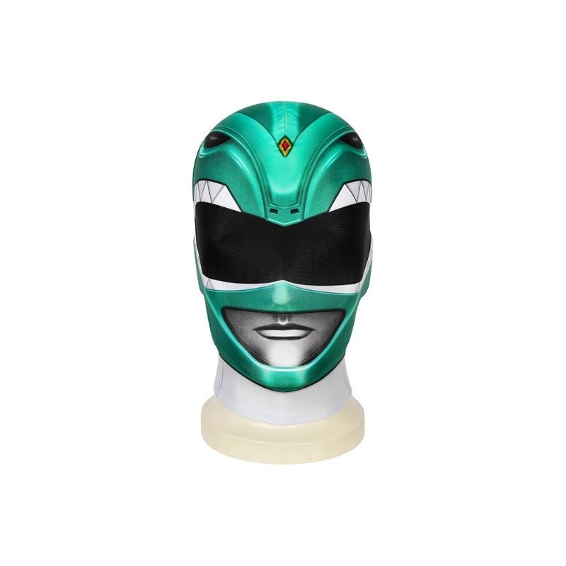 Traje de Cosplay del Guerrero Verde Power Rangers - Spandex Verde Impreso de Alta Calidad - Fantasia Cosera