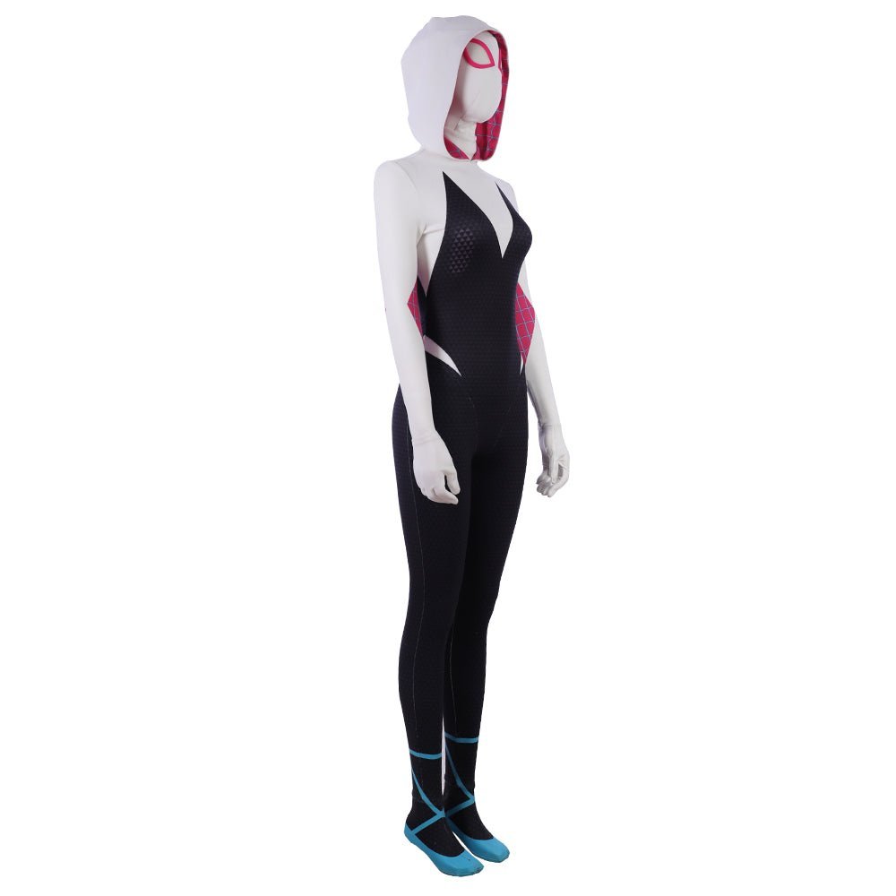 Traje de Cosplay de Spider-Gwen / Ghost-Spider de Spider-Man: Into the Spider-Verse - Fantasia Cosera