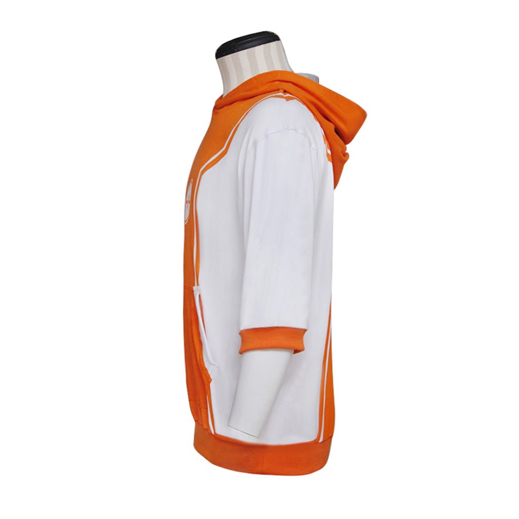 Chaqueta con Capucha Naranja de Entrenador Pokémon Go para Cosplay - Fantasia Cosera