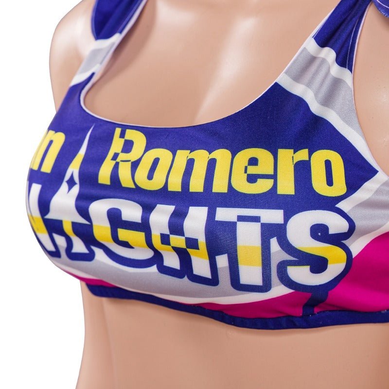 Traje de Cosplay de Juliet Starling - Conjunto de Top y Falda de Lollipop Chainsaw para Mujeres y Niñas - Fantasia Cosera