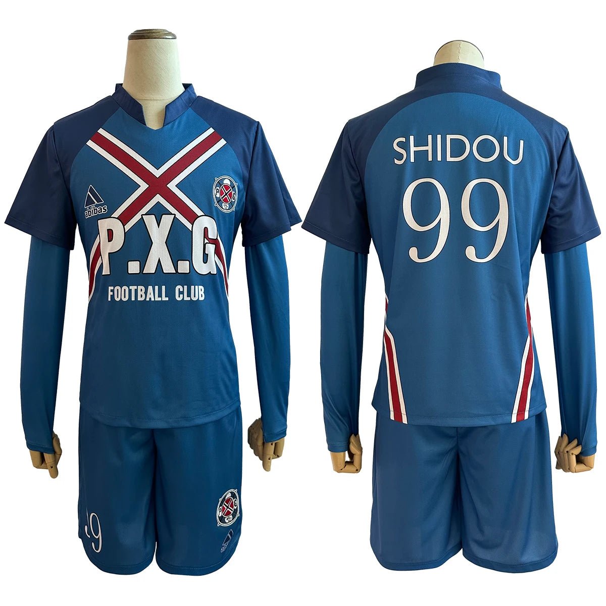 Traje de Cosplay de Blue Lock Anime Rin Itoshi Shidou Ryusei Charles Karasu Camiseta P.X.G Peluca Bordado Uniforme de Fútbol - Fantasia Cosera