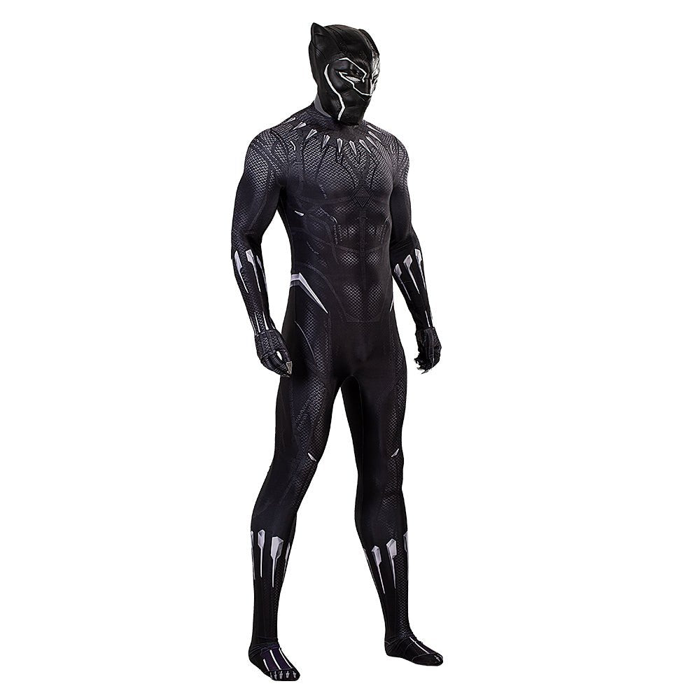 Traje de Cosplay de Pantera Negra con Máscara para Hombres - Disfraz de Superhéroe de Marvel para Halloween - Fantasia Cosera