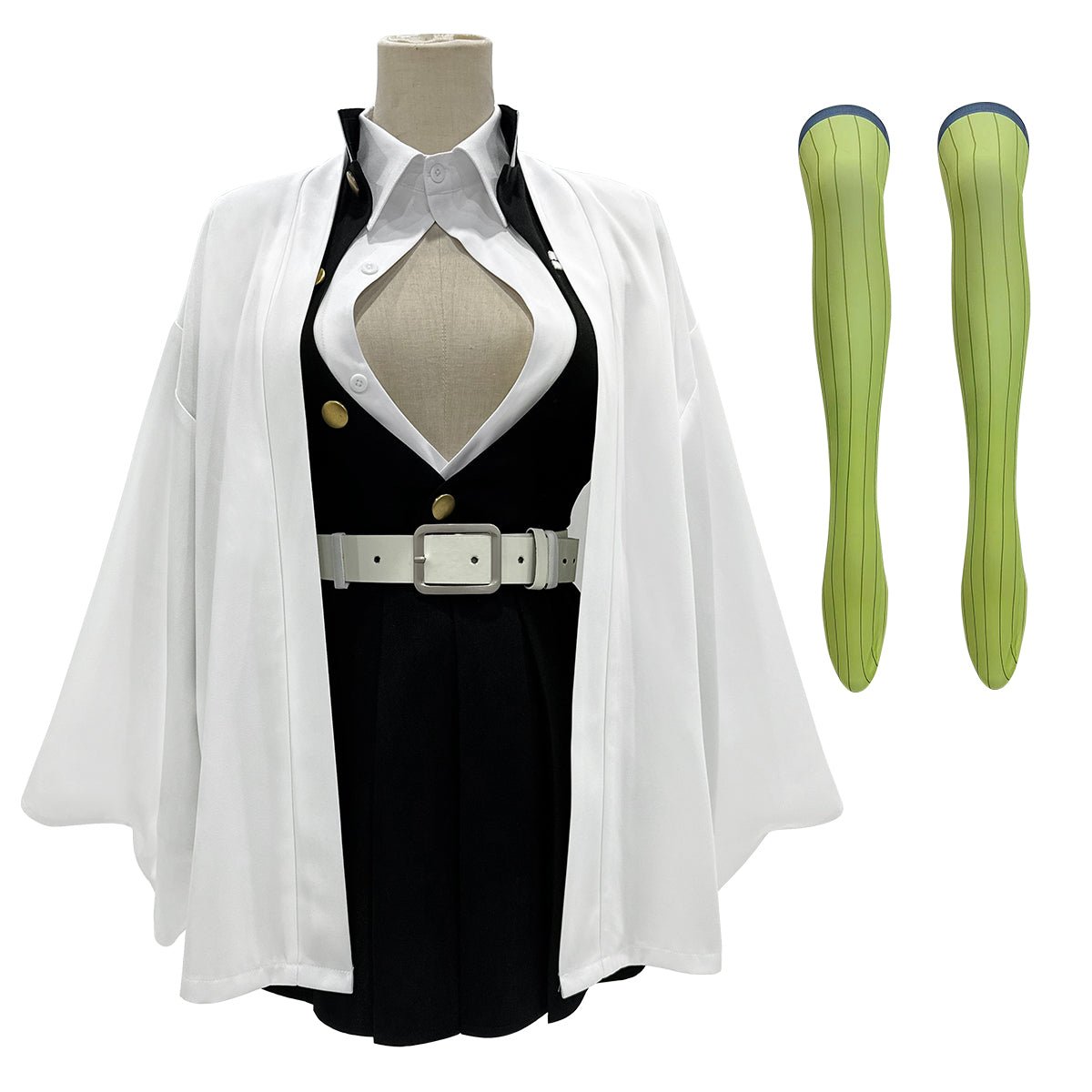 Traje de Cosplay de Kanroji Mitsuri Love Hashira - Demon Slayer: Kimetsu no Yaiba - Fantasia Cosera