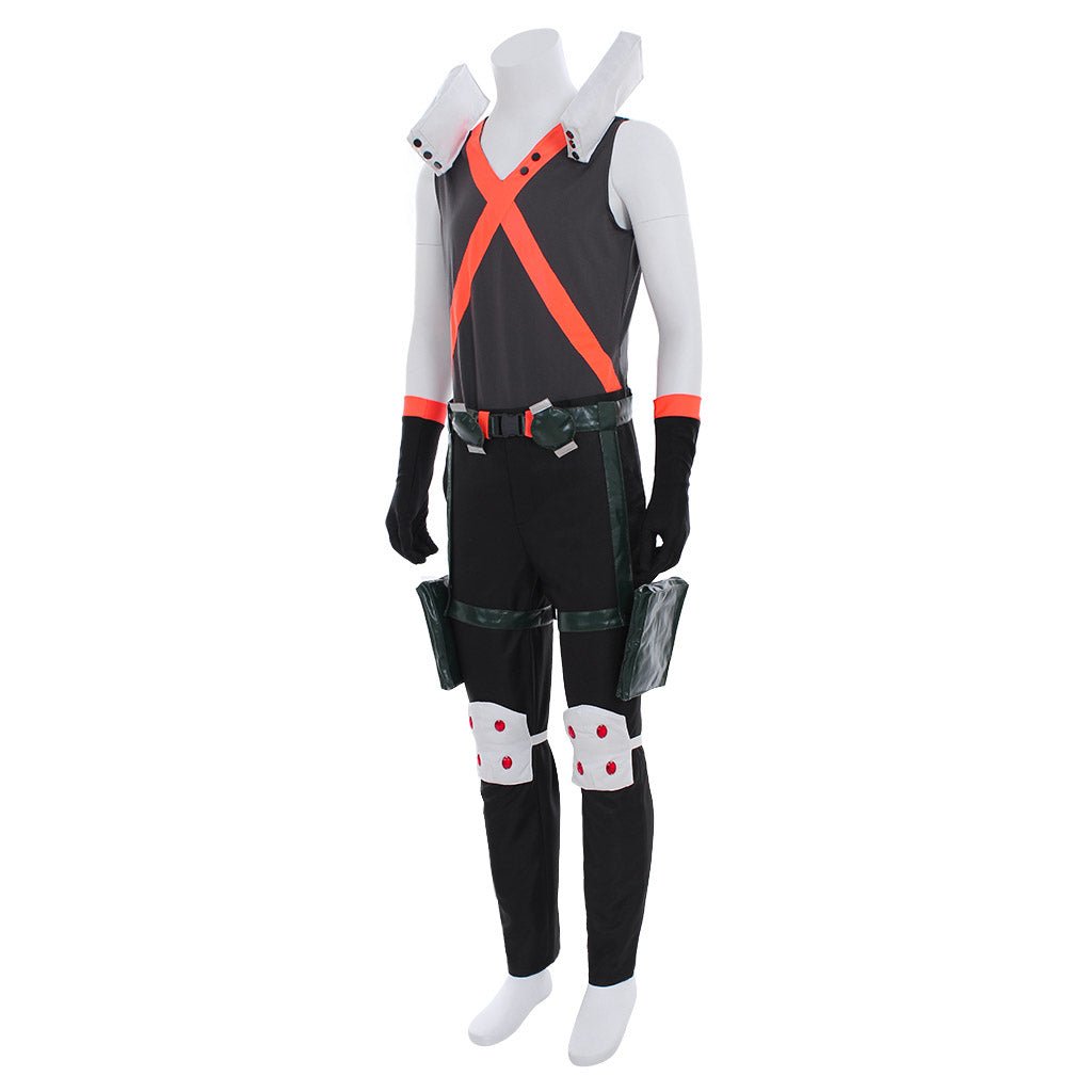 Traje de Cosplay de Katsuki Bakugou de My Hero Academia - Conjunto Completo Estilo Héroe Explosivo - Fantasia Cosera