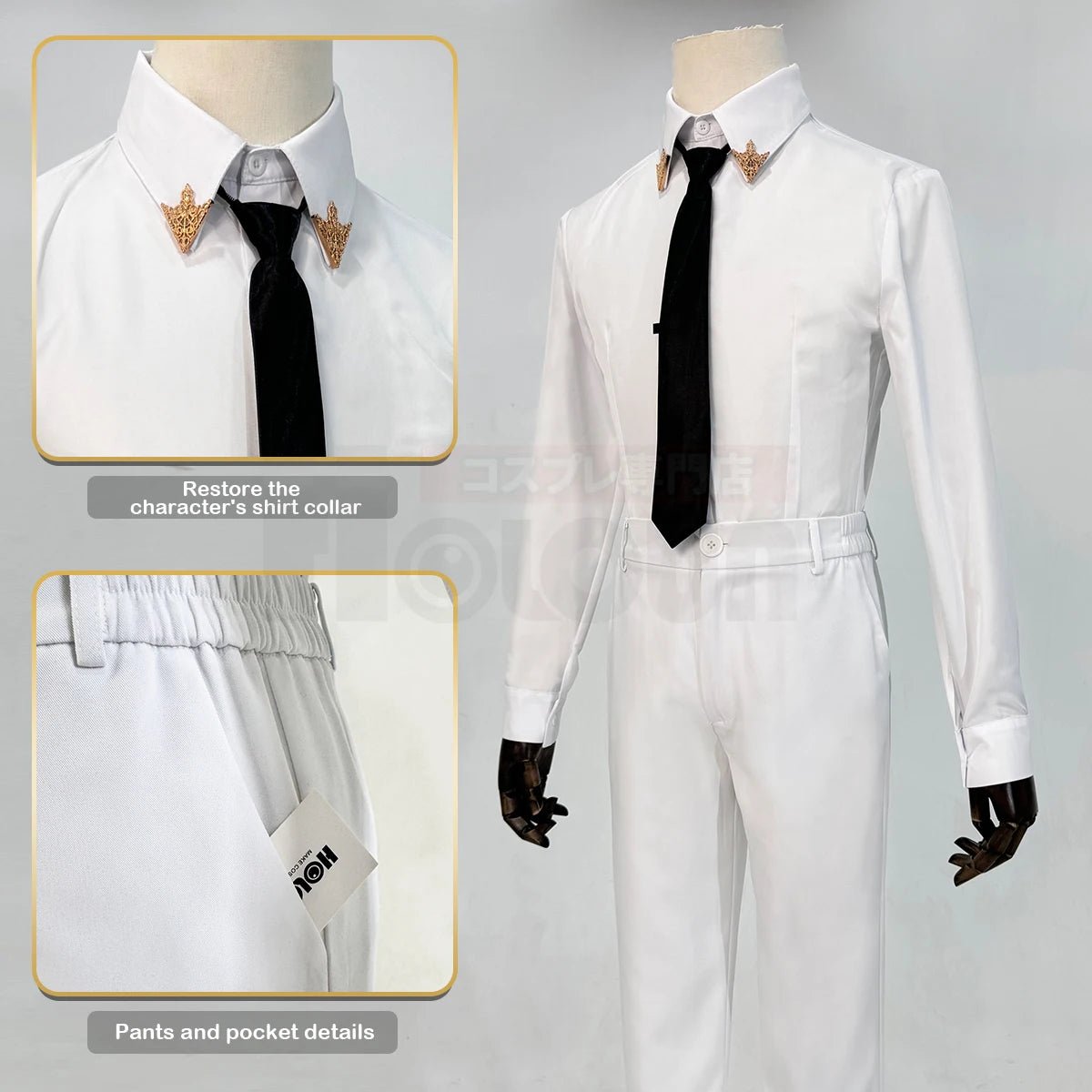 Traje de Cosplay de Isagi de Blue Lock Anime, Serie Ángeles y Demonios, Incluye Chaqueta, Pantalones, Capa Blanca y Red de Rosas para Halloween - Fantasia Cosera