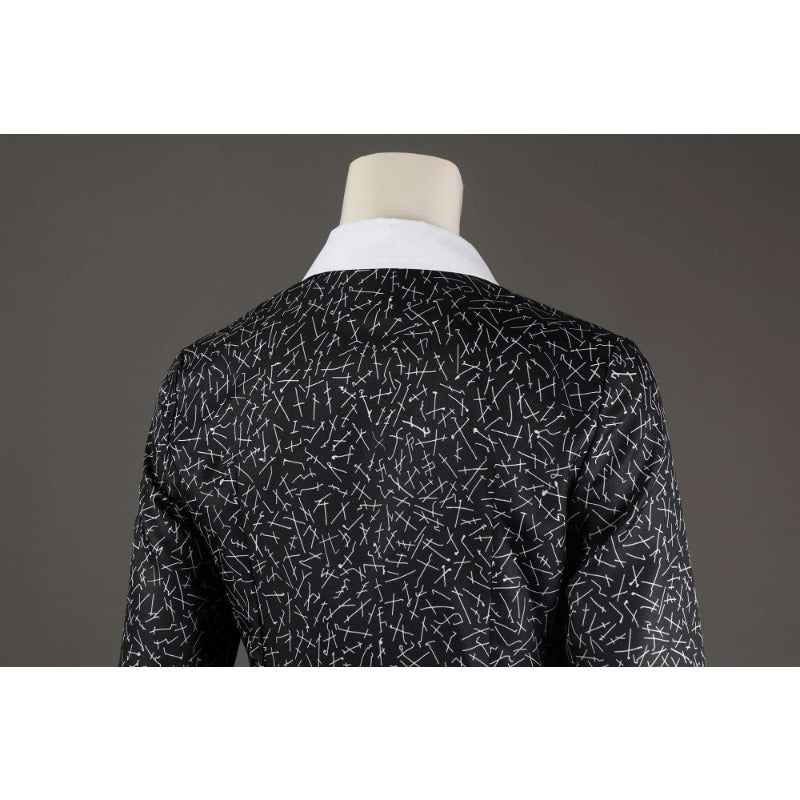 Disfraz de Wednesday Addams - Traje Gótico de Halloween de La Familia Addams - Fantasia Cosera