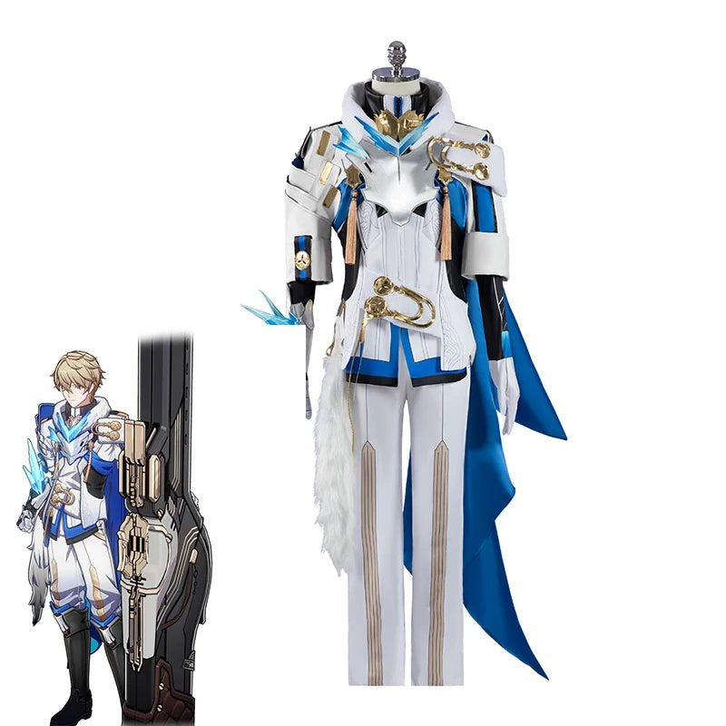 Traje de Cosplay de Gepard de Honkai Star Rail - Guardias Plateadas Gepard Landau para Hombre - Traje Masculino para Halloween - Fantasia Cosera