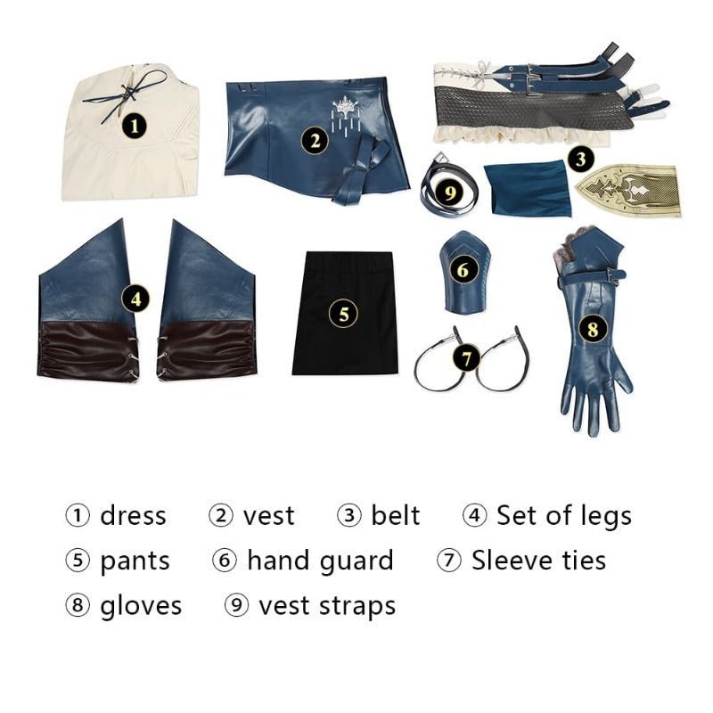 Traje de Cosplay de Jill Warrick FF16 | Outfit Inspirado en Final Fantasy XVI - Fantasia Cosera