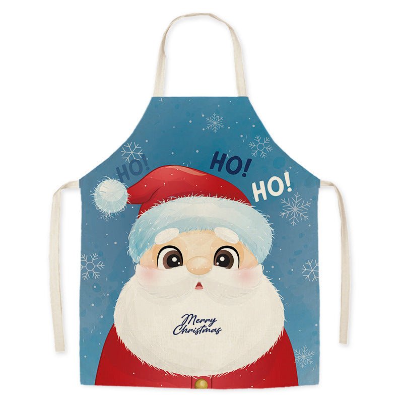 Delantal de cocina de Santa Claus para adultos, resistente a manchas y aceite, unisex - Fantasia Cosera