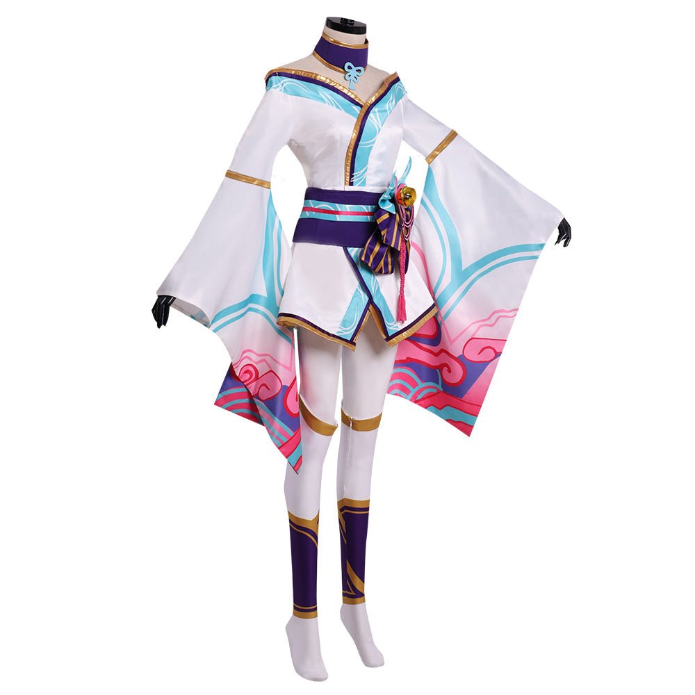 Traje de Cosplay de Ahri Spirit Blossom | Vestido de Role Play de la Zorra de Nueve Colas de League of Legends para Mujeres - Fantasia Cosera