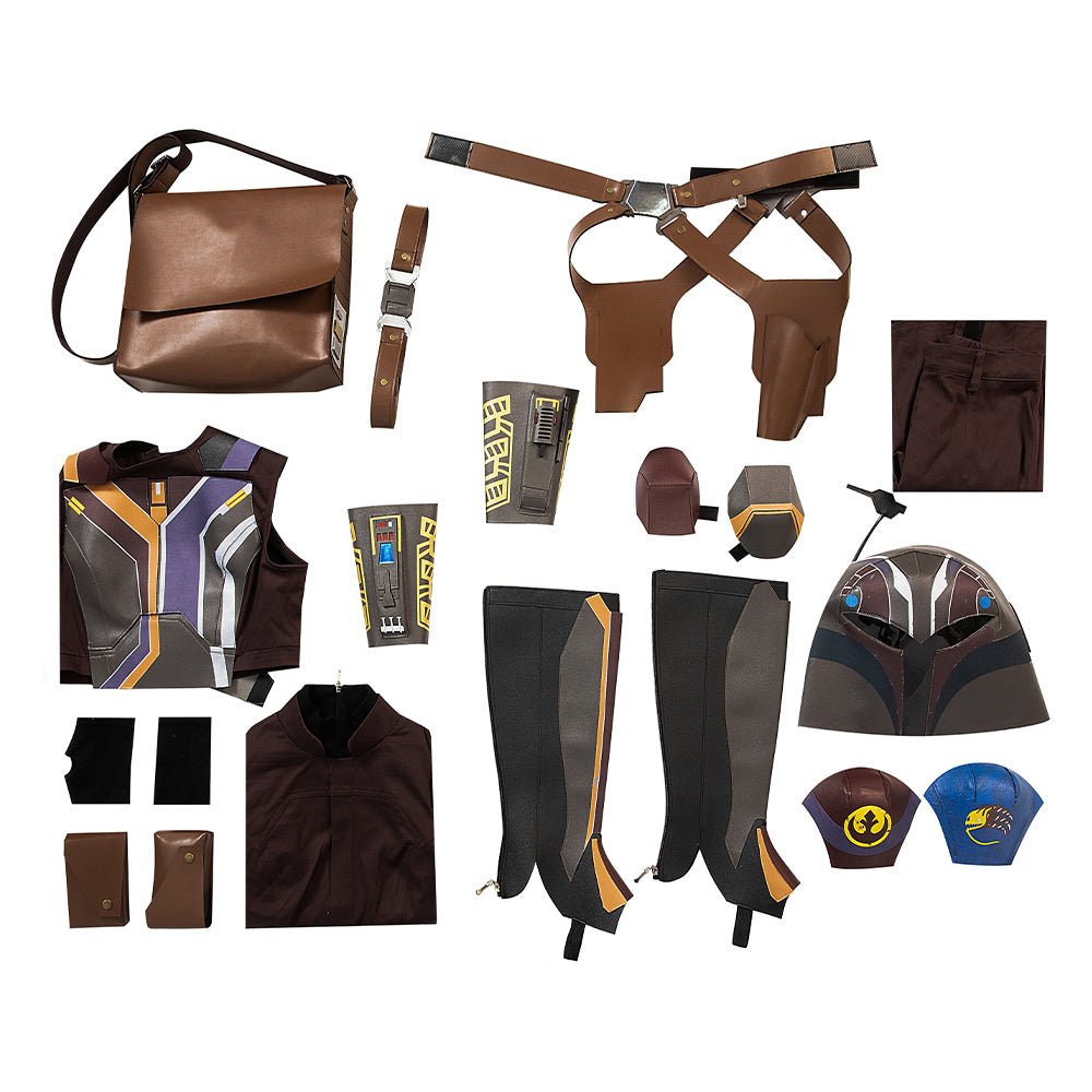 Traje de Cosplay Star Wars Ahsoka-Sabine Wren - Réplica de Película de Alta Calidad - Fantasia Cosera