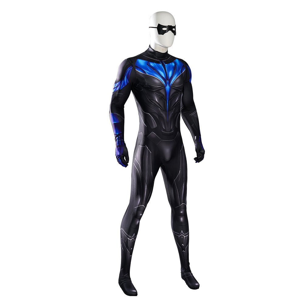 Titan—Traje de Nightwing - Traje de Cosplay Premium para Fans de Teen Titans - Fantasia Cosera