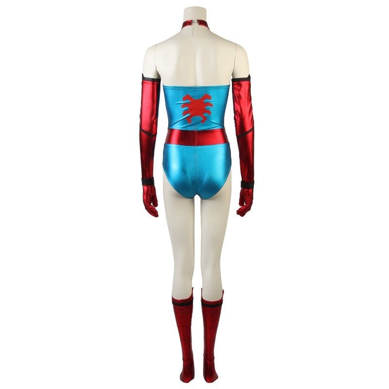 Traje de Cosplay de Spider-Man para Niñas - Halloween y Roleplay - Fantasia Cosera