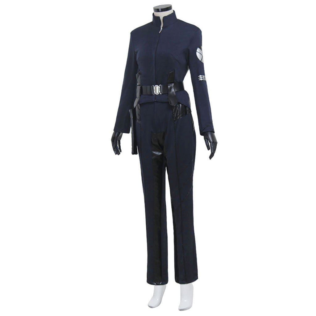 Traje de Cosplay de María Hill de Agentes de SHIELD - Uniforme de Subdirectora para Adultos - Fantasia Cosera