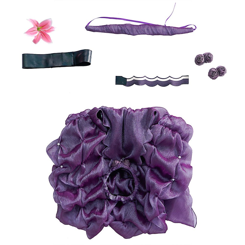 Elegancia Floral – Traje de Cosplay de Rei Ayanami Inspirado en Neon Genesis Evangelion - Fantasia Cosera