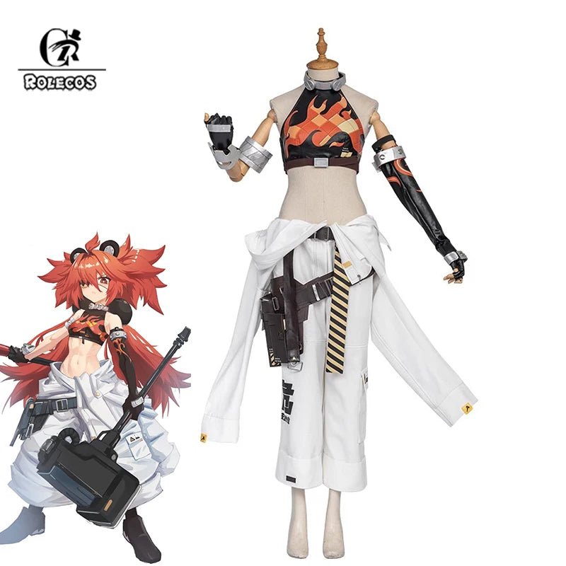 Disfraz de Koleda Belobog de Zenless Zone Zero, Pantalones Cargo y Estilo Combate para Fiestas y Cosplay - Fantasia Cosera