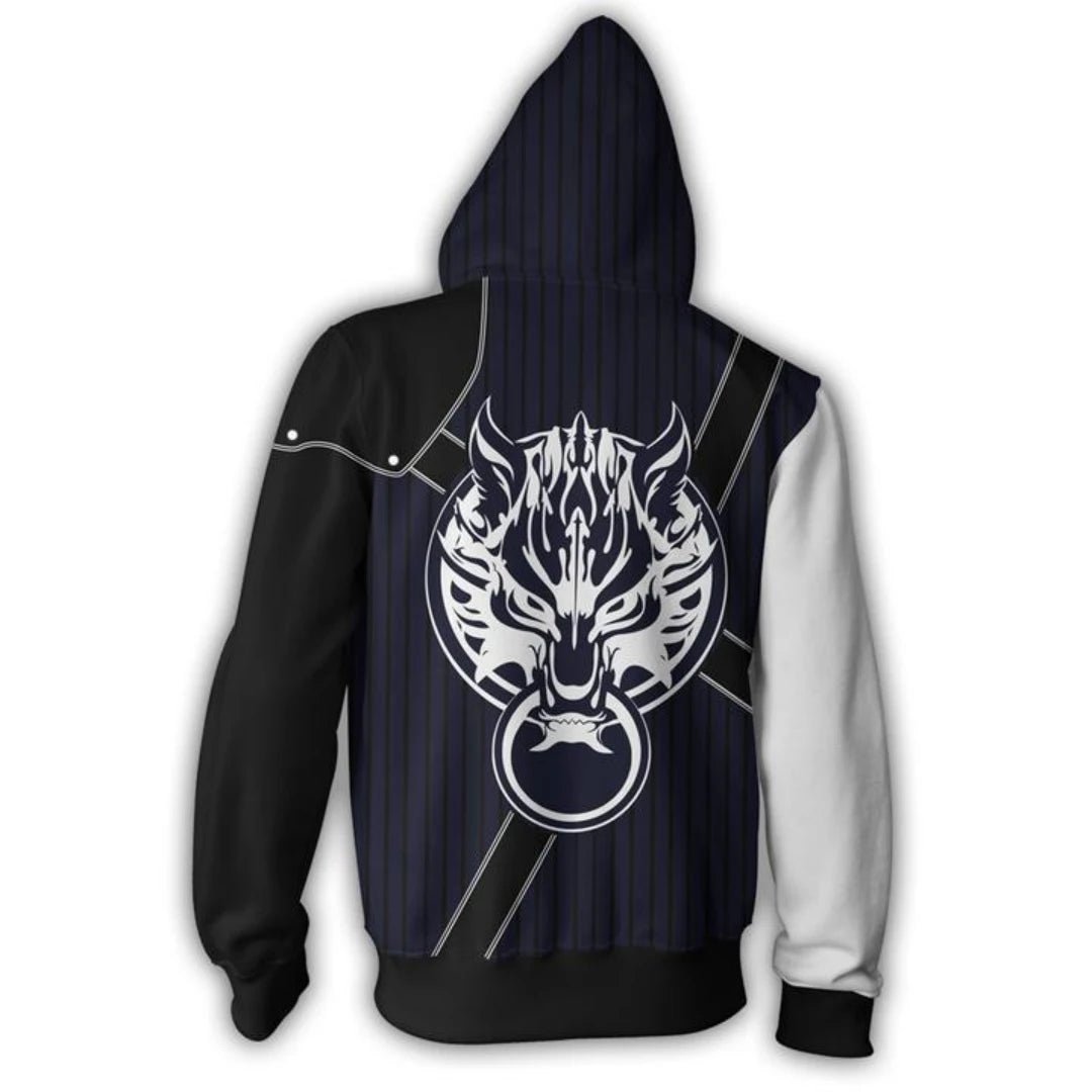 Juego FF7 Remake Traje de Cosplay de Cloud Strife Unisex Sudadera con Capucha de Impresión 3D - Fantasia Cosera