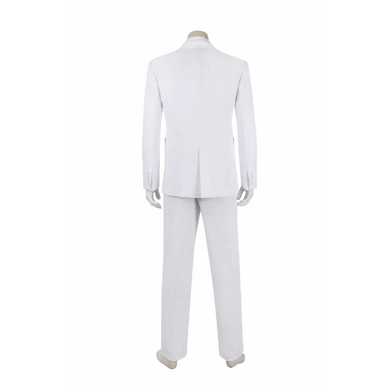 Traje de Cosplay Joker 2 Arthur Fleck Blanco - Conjunto Completo: Traje, Camisa, Chaleco, Pantalones, Corbata - Fantasia Cosera