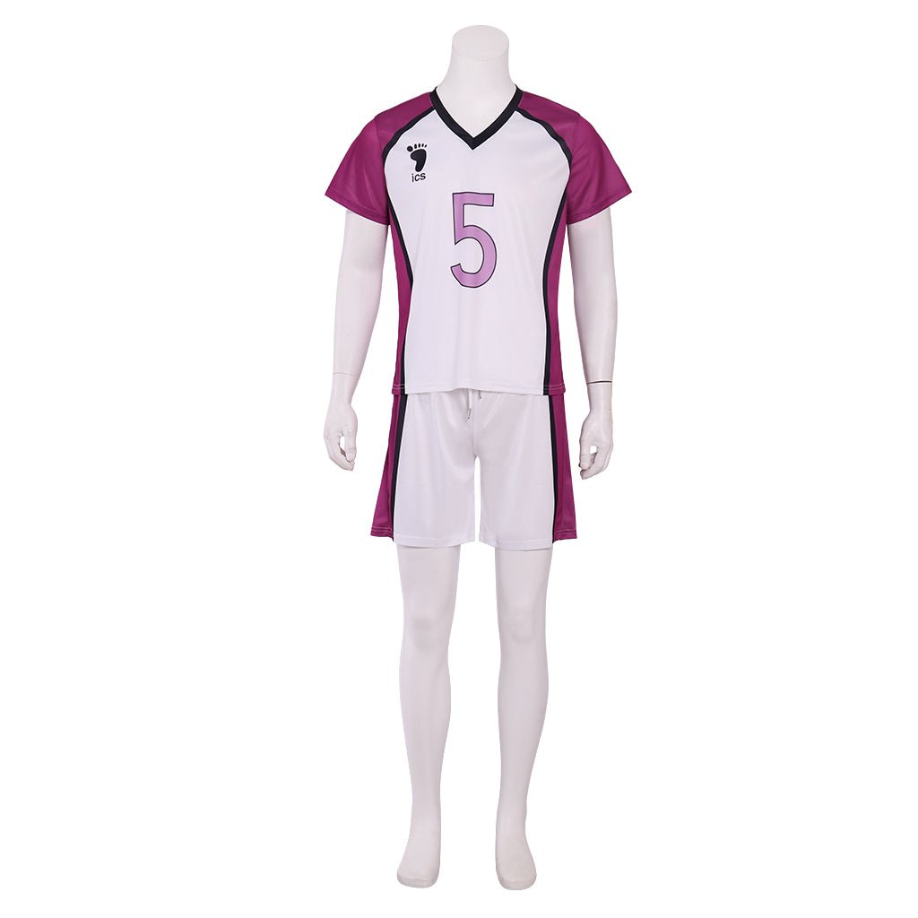 Haikyuu!! Tendo Satori Shiratorizawa Camiseta Uniforme de Cosplay - Traje del Equipo de Voleibol Anime - Fantasia Cosera