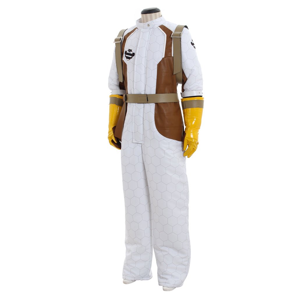 Traje de Cosplay de Mei Climatóloga para Mujer - Jumpsuit Blanco Completo - Fantasía Cosera - Fantasia Cosera