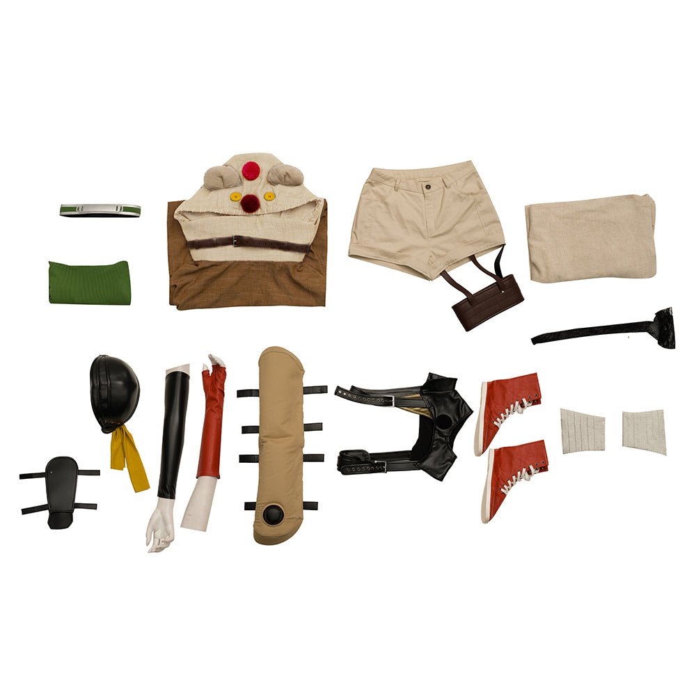 Traje de Cosplay de Yuffie Kisaragi de Final Fantasy VII - Outfit para Halloween y Festivales para Mujeres - Fantasia Cosera