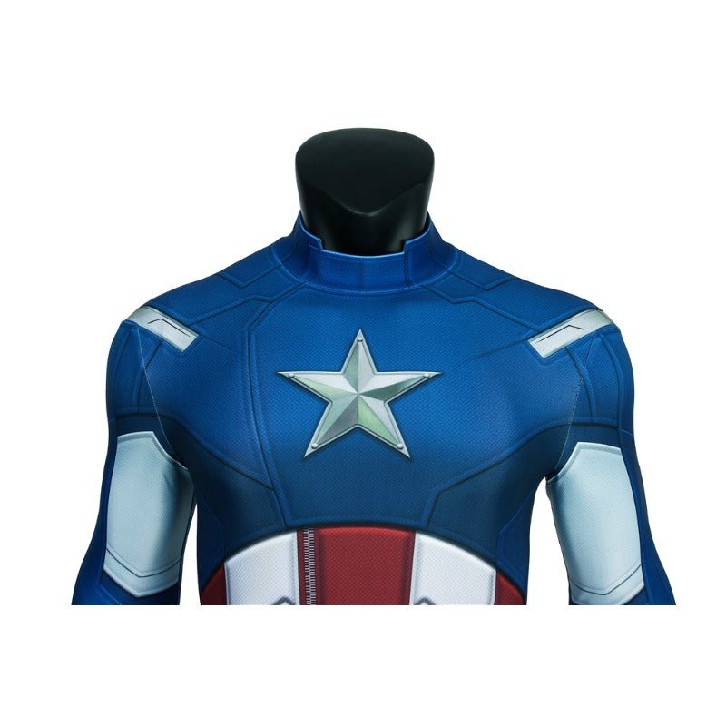 Traje de Cosplay de Capitán América Steve Rogers The Avengers Disfraz Heroico - Fantasia Cosera
