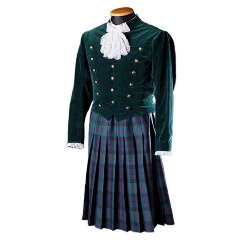 Traje Escocés Medieval Kilt Alto Hecho a Medida para Hombres - Era Georgiana | Disfraz Victoriano - Fantasia Cosera